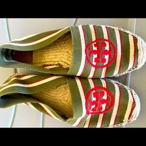 Gently worn, super comfy Tory Burch Espadrilles.